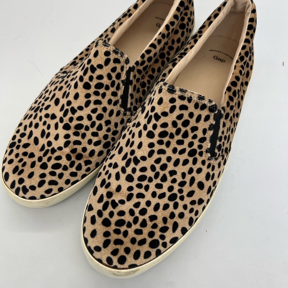 GAP Cheetah-Print Slip-On Sneakers - Tan & Black